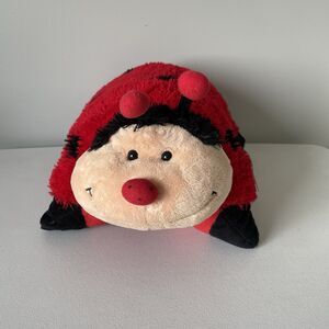 Pillow Pets Mrs. Ladybug Pillow Plush Toy 2010 Red Black Washable